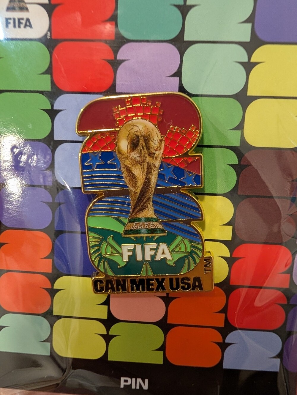 FIFA 1994 World Cup Pin - CAN MEX USA - Multicolor